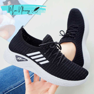Giày Thể Thao Nữ Fashion Thông Hơi Mềm Êm, Giày Chạy Bộ Tập Thể Dục Thể Thao Nữ Siêu Nhẹ Thời Trang Hàn Quốc