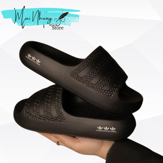 Dép nam nữ quai ngang độn đế thời trang Adidas Cao Cấp Full tem, tag, mác đầy đủ - Phom dáng chuẩn phù hợp cả nam và nữ