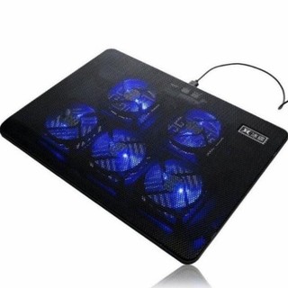 Đế tản nhiệt laptop 5 quạt V5 có đèn cooling pad làm mát tốt -Tốt