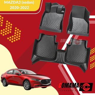 Thảm sàn lót ô tô COMA MAZDA3 (sedan) 2020-2022 Thảm sàn Nano TPE - chống thấm nước, chống t