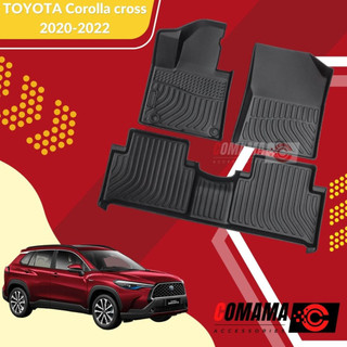 Thảm sàn lót ô tô coma toyota corolla cross 2020-2022 thảm sàn nano tpe thế hệ mới - chống thấm nước, chống trầy xước