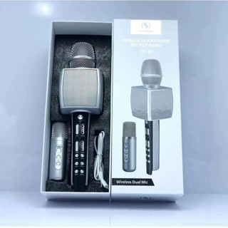 Micro karaoke bluetooth không dây song ca kèm thêm mic nhỏ chuyển giọng âm thanh hay sạc pin YS 98 -Tốt