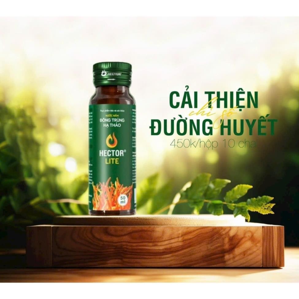 Nước Nấm Đông Trùng Hạ Thảo Hector Lite 1 chai 50ml