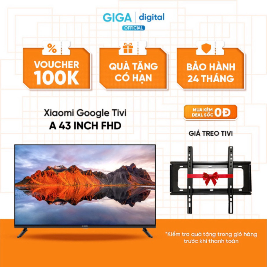 Xiaomi Tivi A 43 inch FHD - Chính Hãng - BH 24 Tháng sale tết nguyên đán