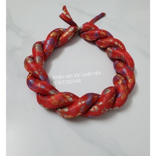 Mấn cách tân xoắn 2 sợi - hàng loại 1 siêu đẹp _ khăn vấn tóc Uyên Nhi