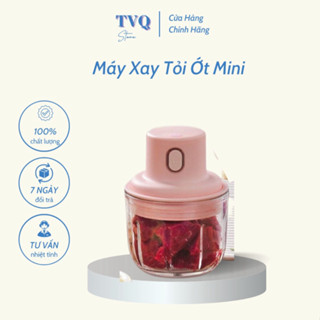 Máy Xay Tỏi Ớt Mini Cầm Tay 250Ml Sạc Điện Tiện Lợi Dễ Sử Dụng TVQ.Store