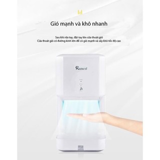 Máy Sấy Tay Tự Động,  Sấy Tay Cảm Ứng Thông Minh Cảm Biến Hồng Ngoại, 2 Chế Độ Sấy Nóng Mát – R08850