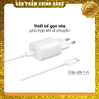 Bộ củ cáp sạc nhanh 25w type c to type c , dùng cho các máy chân type c bảo hành 12 tháng kingmel