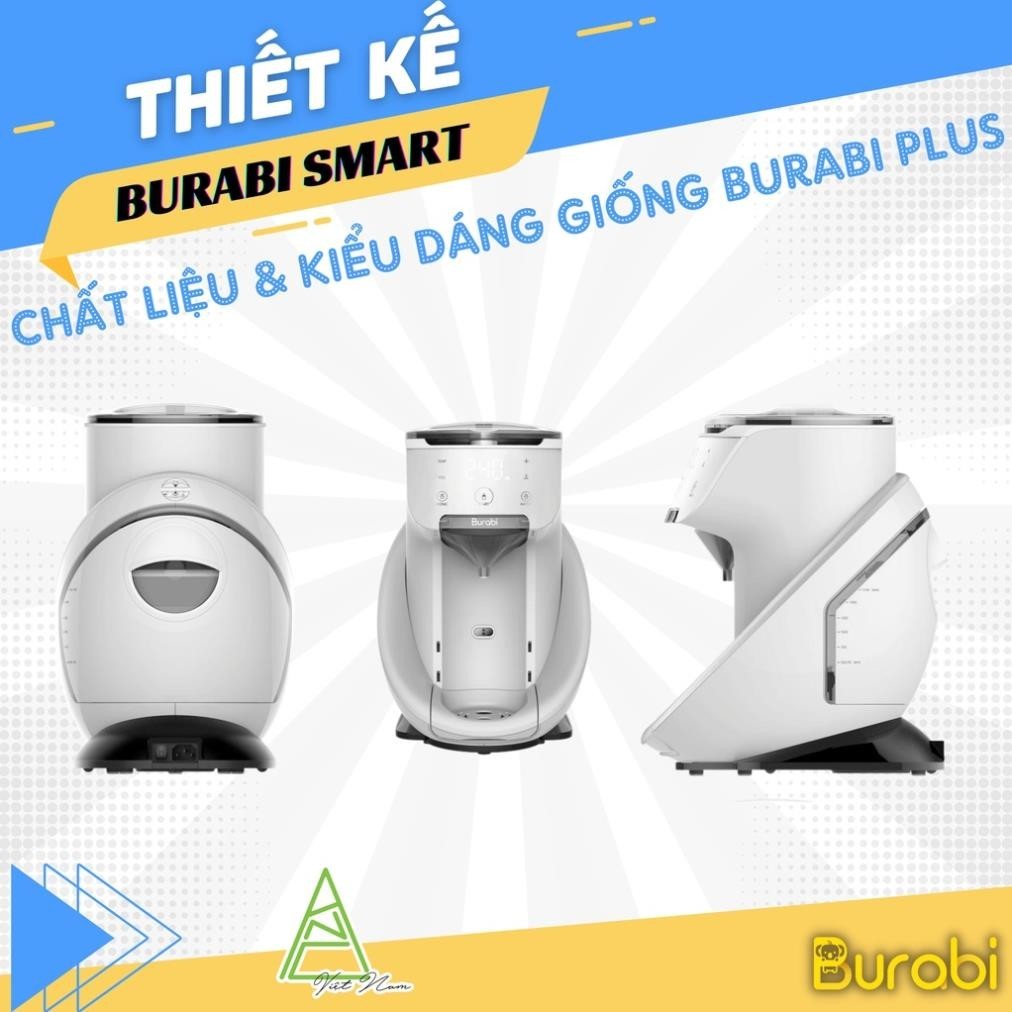 Máy pha sữa cho bé Burabi Plus/Smart /bản tiết kiệm - Bảo hành chính hãng 1 năm hỗ trợ kỹ thuật trọn đời
