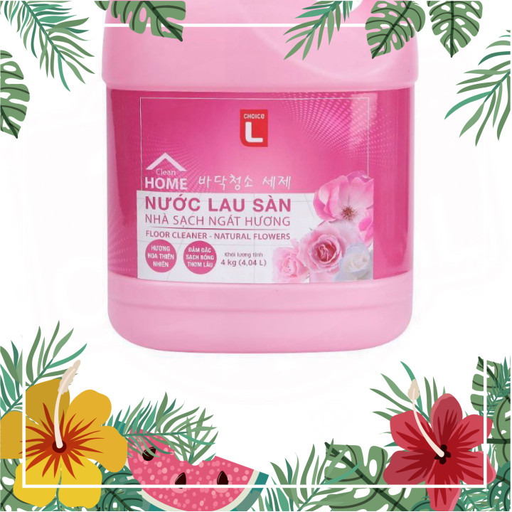  Sỉ sll Nước Lau Sàn Hương Hoa Thiên Nhiên Choice L 4KG