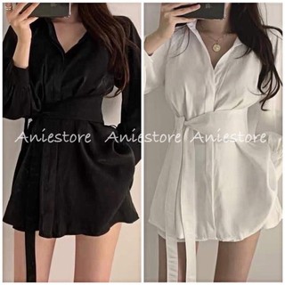 💃bộ vest nữ quần đùi dây eo dài tay chất đũi 2 màu b02 ok ok