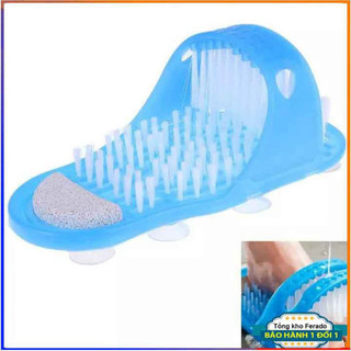 Bàn chải Massage chân, rửa chà gót chân, Dụng cụ rửa chân đa năng Dép bàn chải đa năng FERADO