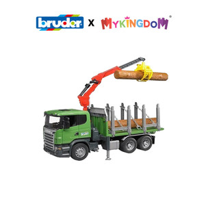 Đồ chơi dạng mô hình theo tỷ lệ thu nhỏ 1:16 Xe chở gỗ Scani BRUDER BRU03524