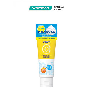 Sữa rửa mặt dưỡng trắng melano cc deep clear enzyme wash 130g