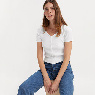 Levi's - áo thun kiểu nữ tay ngắn a7182-0000