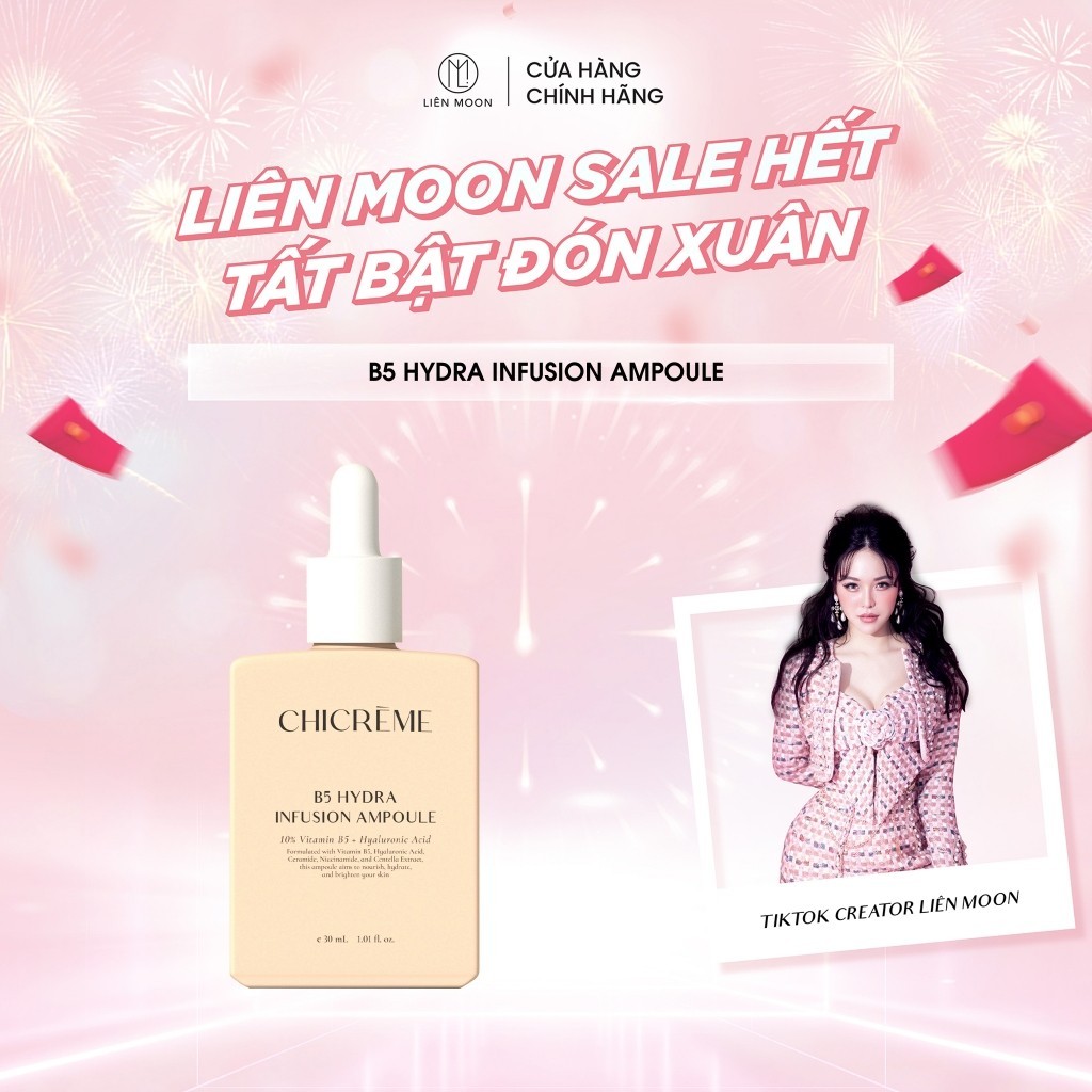 Tinh chất ampoule cấp ẩm phục hồi da B5 Hydra Infusion Chicreme - 30ml