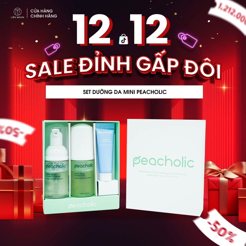 Set dưỡng da PeachHolic Mini ALL DAY