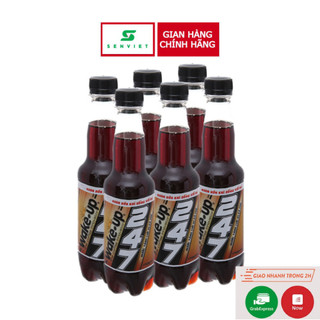 Lốc 6 chai nước tăng lực wake up 247 vị cà phê 330ml