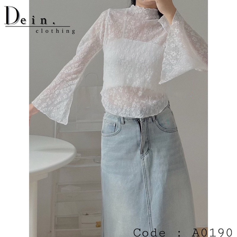 SET áo ren DEIN kèm áo 2 dây gợi cảm ulzzang chất ren hoa nổi thanh lịch , đáng yêu