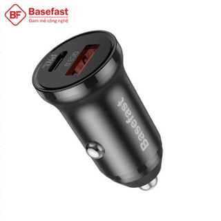 Tẩu sạc nhanh 2 cổng usb - typec pd20w + qc3.0 basefast ts20 dùng trên xe hơi