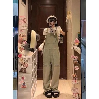 (pre-ord) Quần yếm denim dáng dài nữ phong cách hiện đại trẻ trung đường phố thời trang