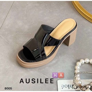Guốc da thật gót 7cm sz 35-39 fullbox