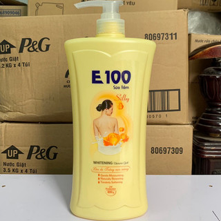 (Hữu cơ thảo mộc) SỮA TẮM E100 SILKY vàng 1,2ML và 800ML