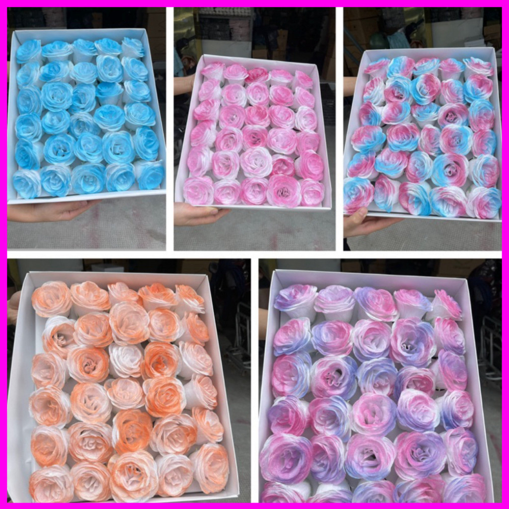 [HÀNG MỚI VỀ] Đầu Hoa Nhũ Loang Galxy (hộp 30 bông)