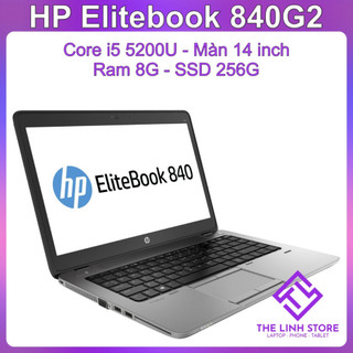 Laptop hp elitebook 840 g2 màn 14 inch - i5 5200u ram8g ssd256g