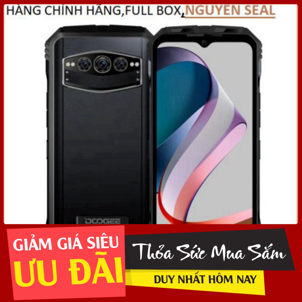 (săn sale ) (giảm 50%) Điện thoại chắc chắn DOOGEE V30T(chống nước,chống va đập,pin 10.800mAh,Ram 20Gb,Rom 256Gb)