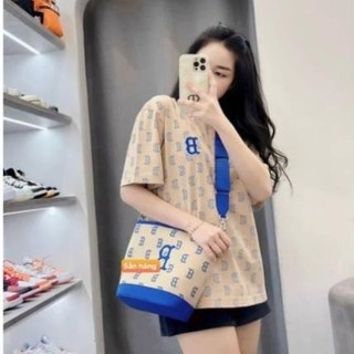 [ Rẻ vô địch ] Áo thun cotton su form rộng tay lỡ chữ B phong cách hàn Quốc