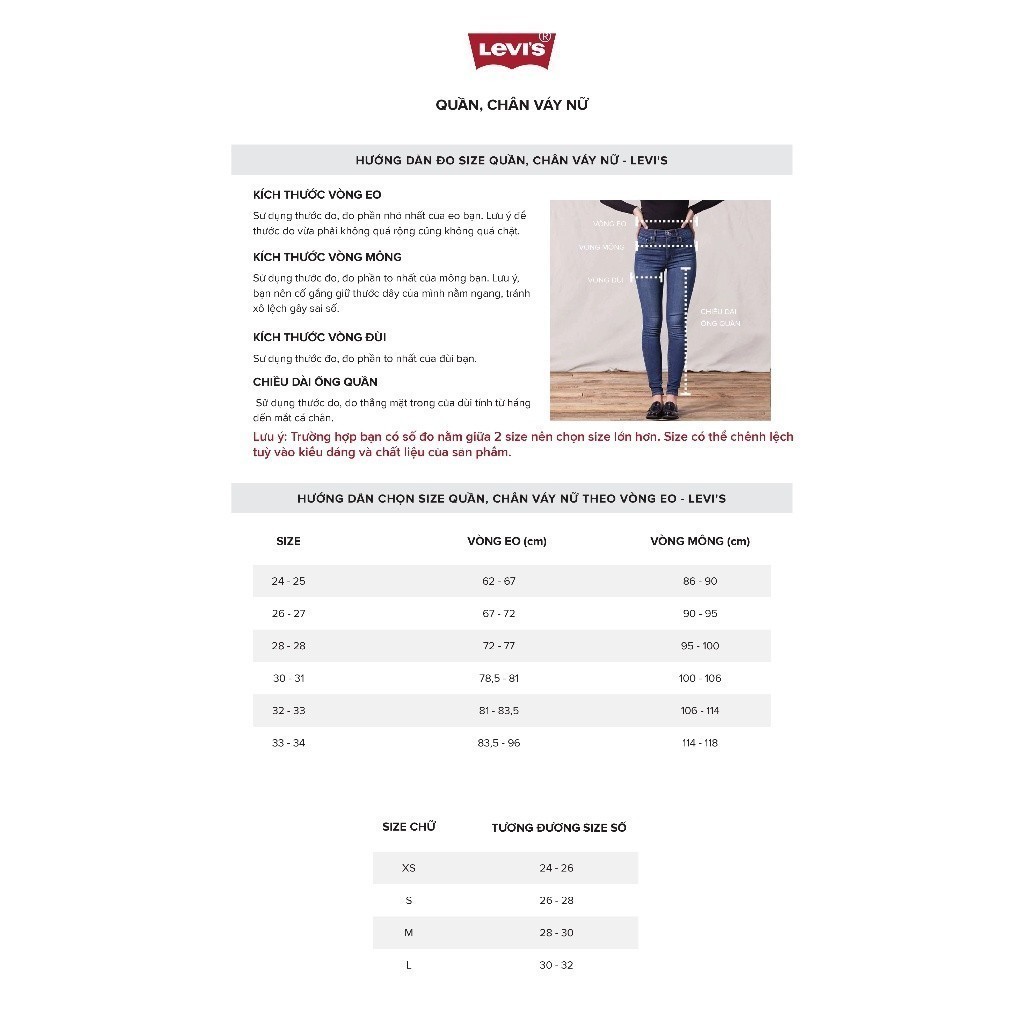 LEVI'S - Quần Khaki Nữ Dài A4674-0000