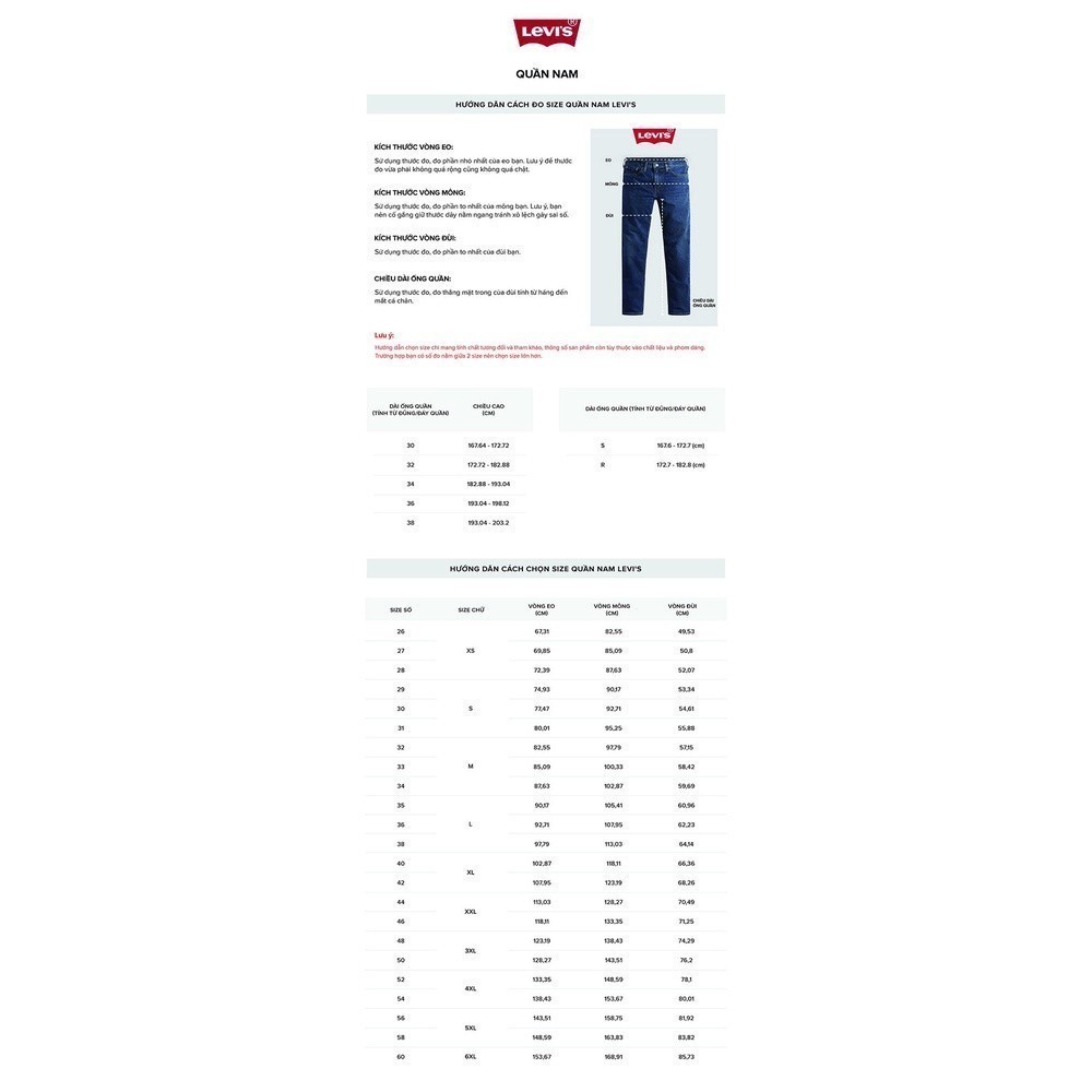 LEVI'S - Quần Jeans Nam Dài 04511-1907