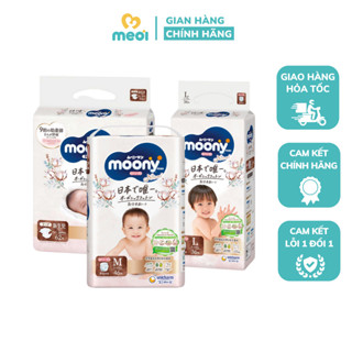 Bỉm dán, Bỉm quần Moony Natural cho bé, nhập khẩu chính hãng của Unicharm