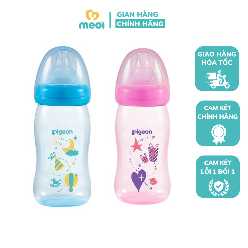 Bình sữa Pigeon Softouch PP Plus 160ml/240ml