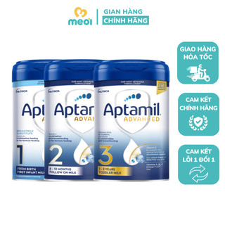Sữa bột aptamil advanced anh số 1, 2, 3 800g