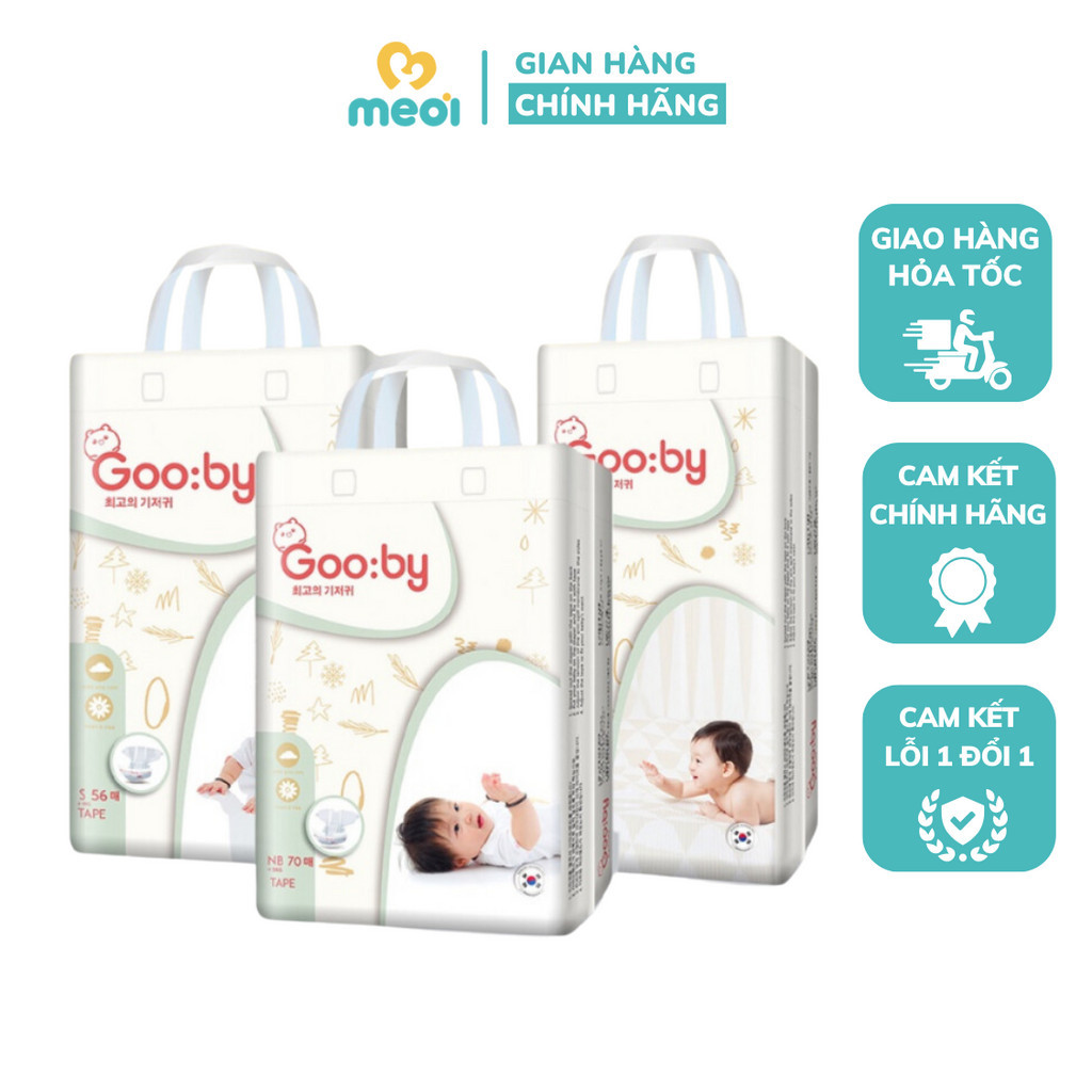 Bỉm dán, Bỉm quần Gooby siêu mỏng, mềm mại, an toàn cho bé