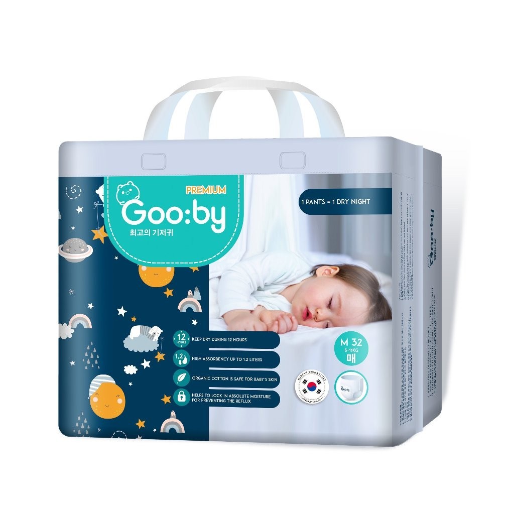 Bỉm quần Gooby Premium, chuyên gia bỉm đêm, chống tràn hiệu quả