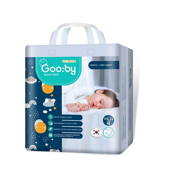 Bỉm quần Gooby Premium, chuyên gia bỉm đêm, chống tràn hiệu quả
