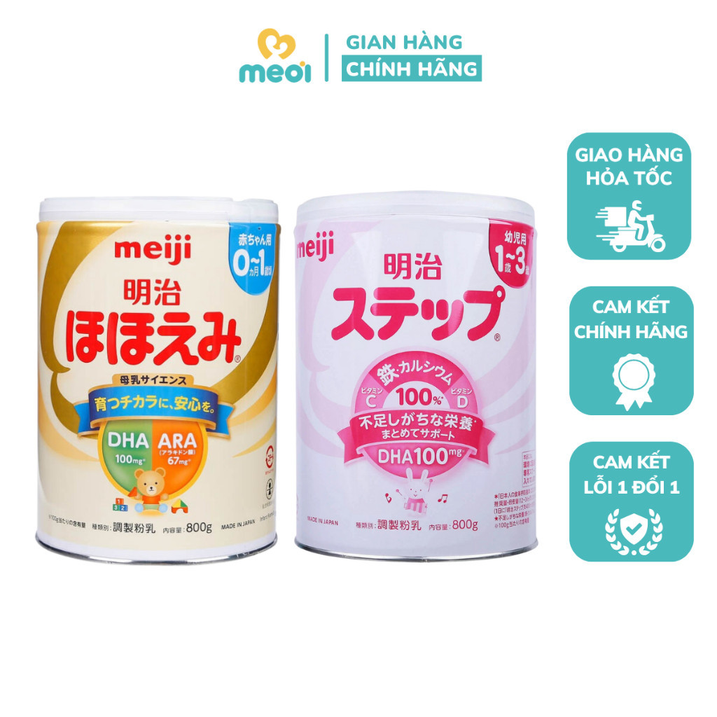 Sữa Meiji nội địa Nhật số 0, số 9 cho bé (800gr)