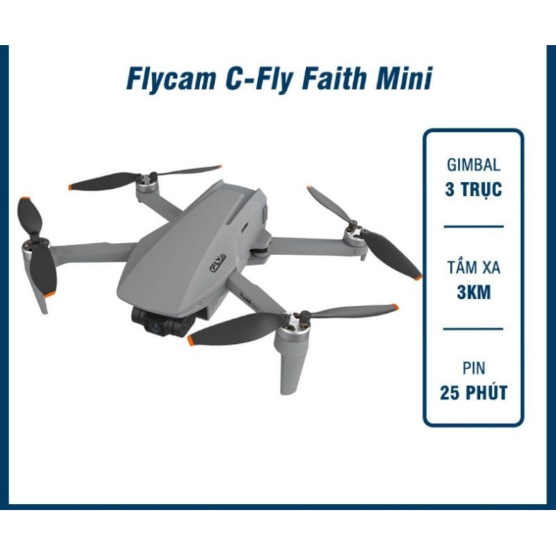 Flycam 4k faith mini c-fly bay xa 3 km, cao 500m , 25 phút i9 max | BigBuy360 - bigbuy360.vn