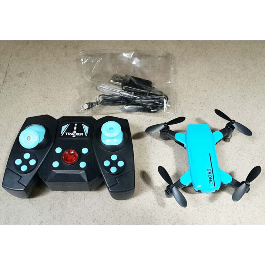 Máy bay điều khiển từ xa 4 cánh xếp gọn Mini Drone tracker 801 | BigBuy360 - bigbuy360.vn