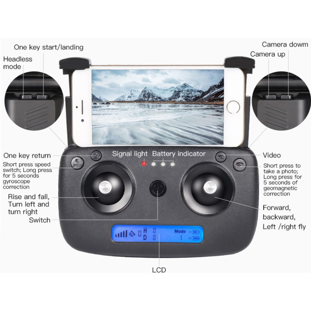 Máy bay Flycam SG906 Dual GPS Gimbal Camera 5G 4K | BigBuy360 - bigbuy360.vn