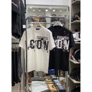  Áo phông dsq icon vẩy sơn đen cực nét ,hot hot new2024 ,đang làm mưa làm gió hottrend 