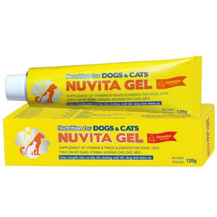 Vemedim NUVITA GEL - Gel dinh dưỡng bổ sung vitamin, khoáng cho chó, mèo 120g