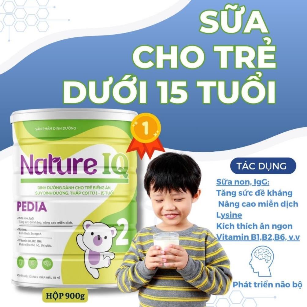 Sữa tăng cân Nature Pedia 900g cho bé từ 1 đến 15 tuổi