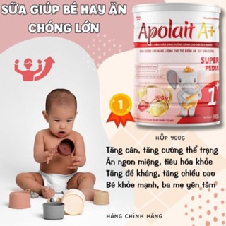 Sữa tăng cân Apolait Super Pedia 900g cho bé từ 1 đến 10 tuổi