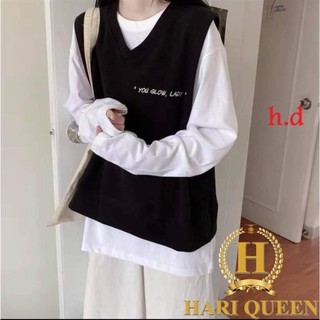 Sét áo gile You Glow + áo thun dài tay HDA1120