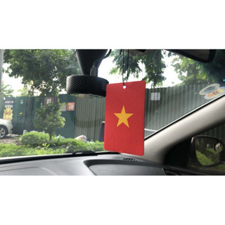 Lá thơm treo xe AROMA-CAR ( Lá cờ Việt Nam )