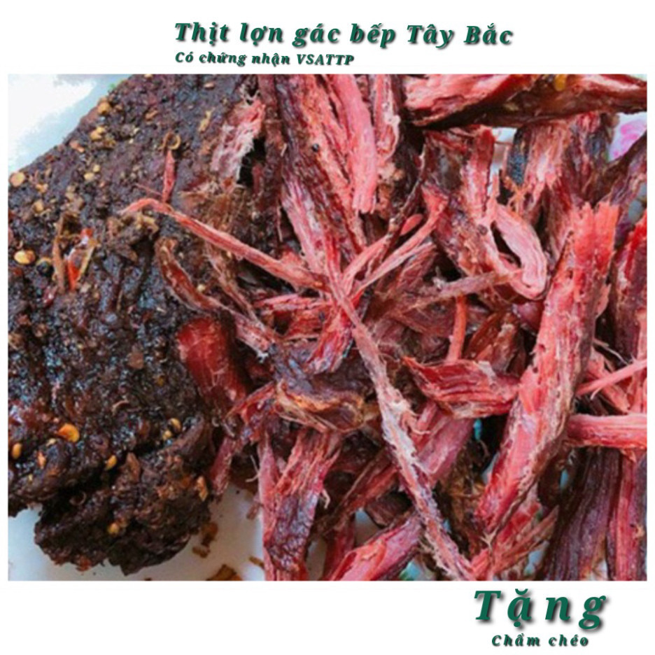 Thịt lợn đen (lợn mán) gác bếp Tây Bắc - 500g